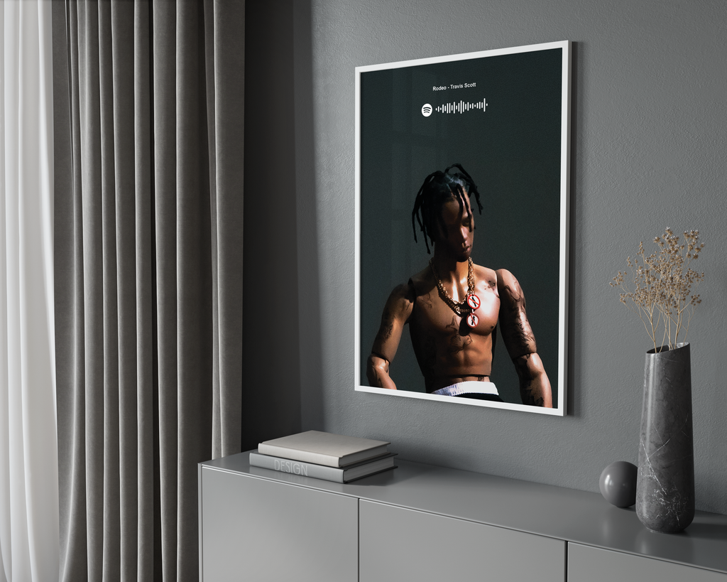 Travis Scott Rodeo Portrait  | Unframed Hip Hop Wall Art album cover poster print wall art decor