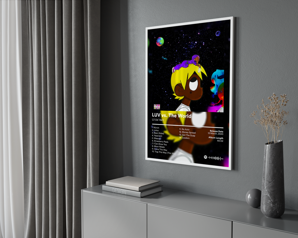 Lil Uzi Vert LUV vs. The World album cover poster print wall art decor