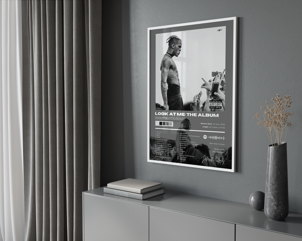 XXXTentacion XXXTENTACION Look At Me: The   | Unframed Bedroom Wall Art album cover poster print wall art decor