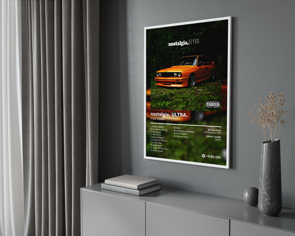 Frank Ocean Nostalgia Ultra album cover poster print wall art decor