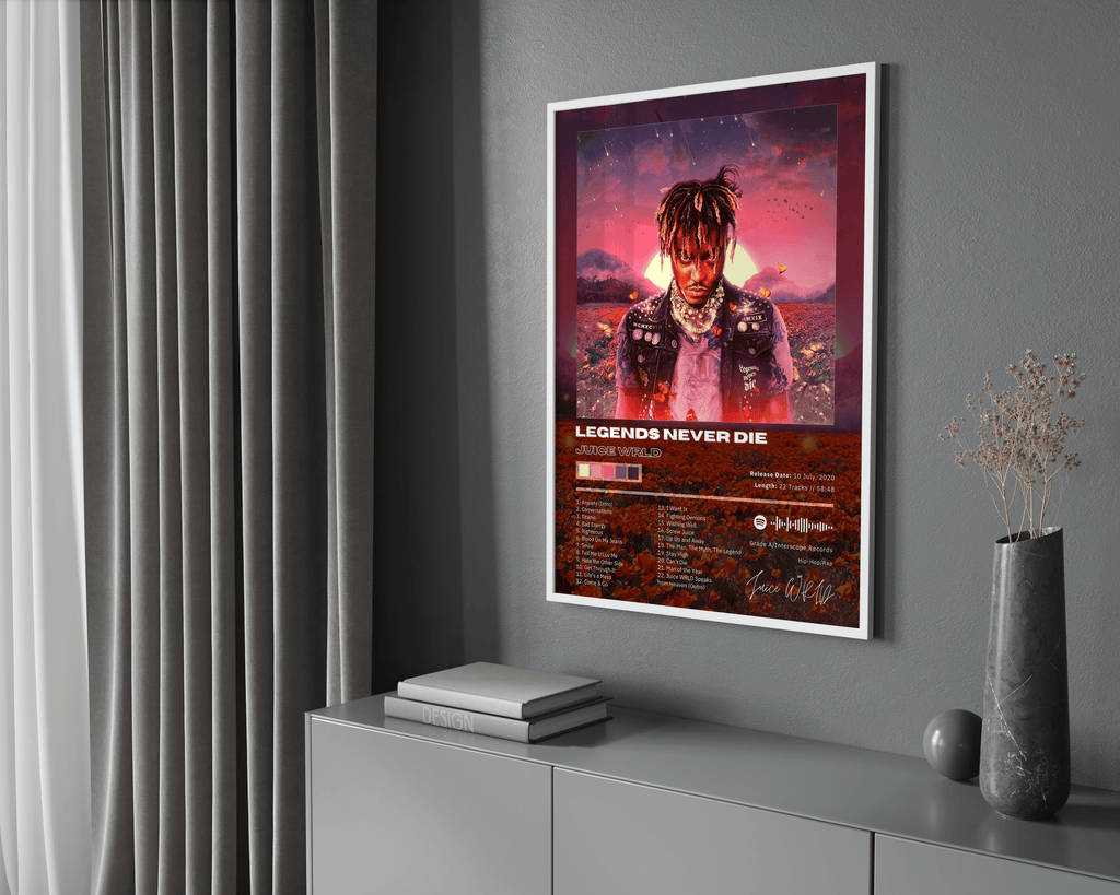Juice WRLD Legends Never Die album cover poster print wall art decor