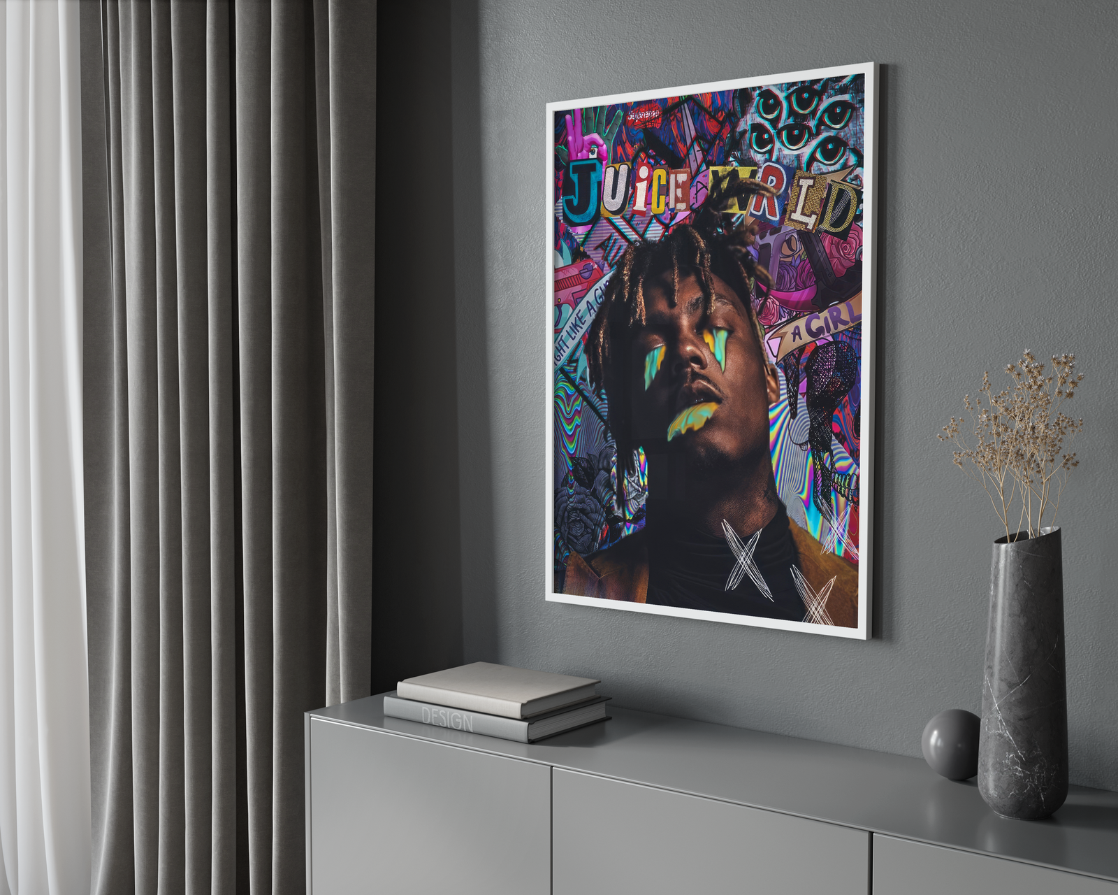 Juice WRLD Paint album cover poster print wall art decor