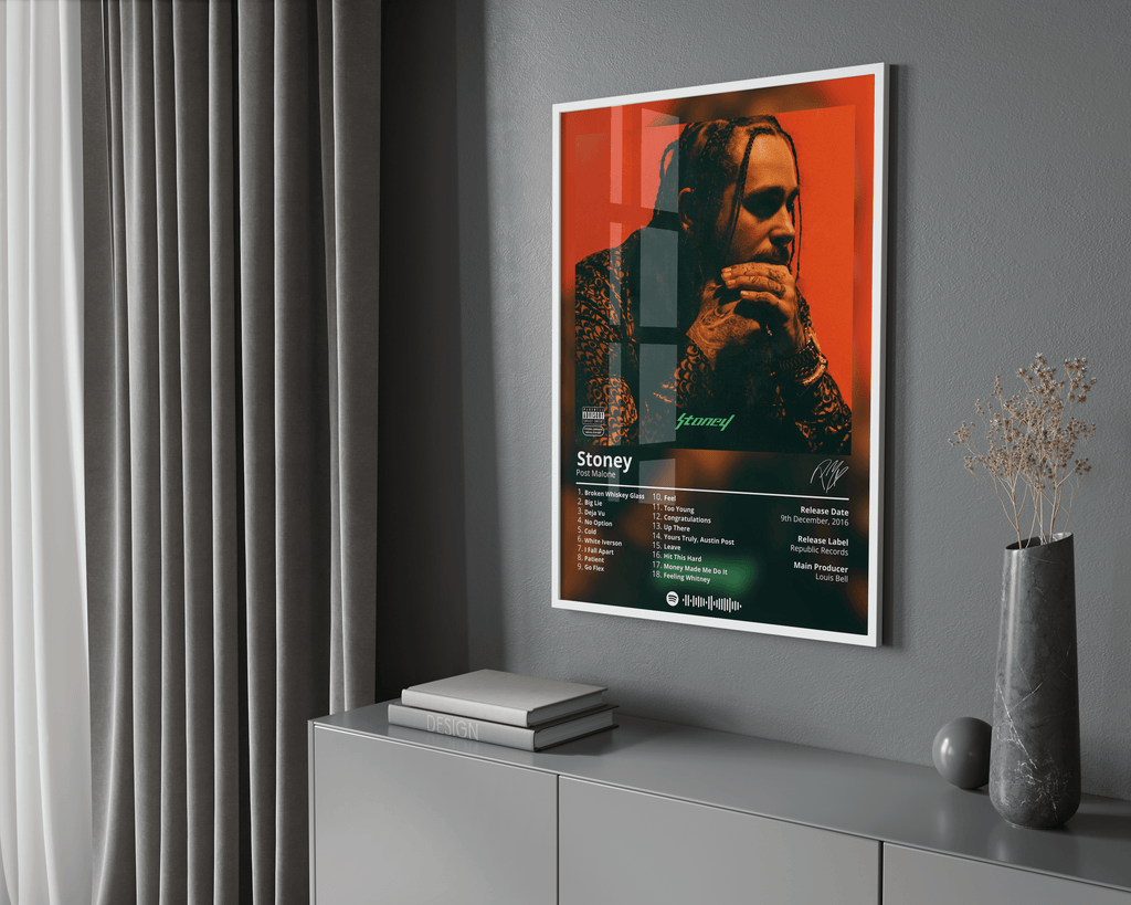 Post Malone Stoney album cover poster print wall art decor