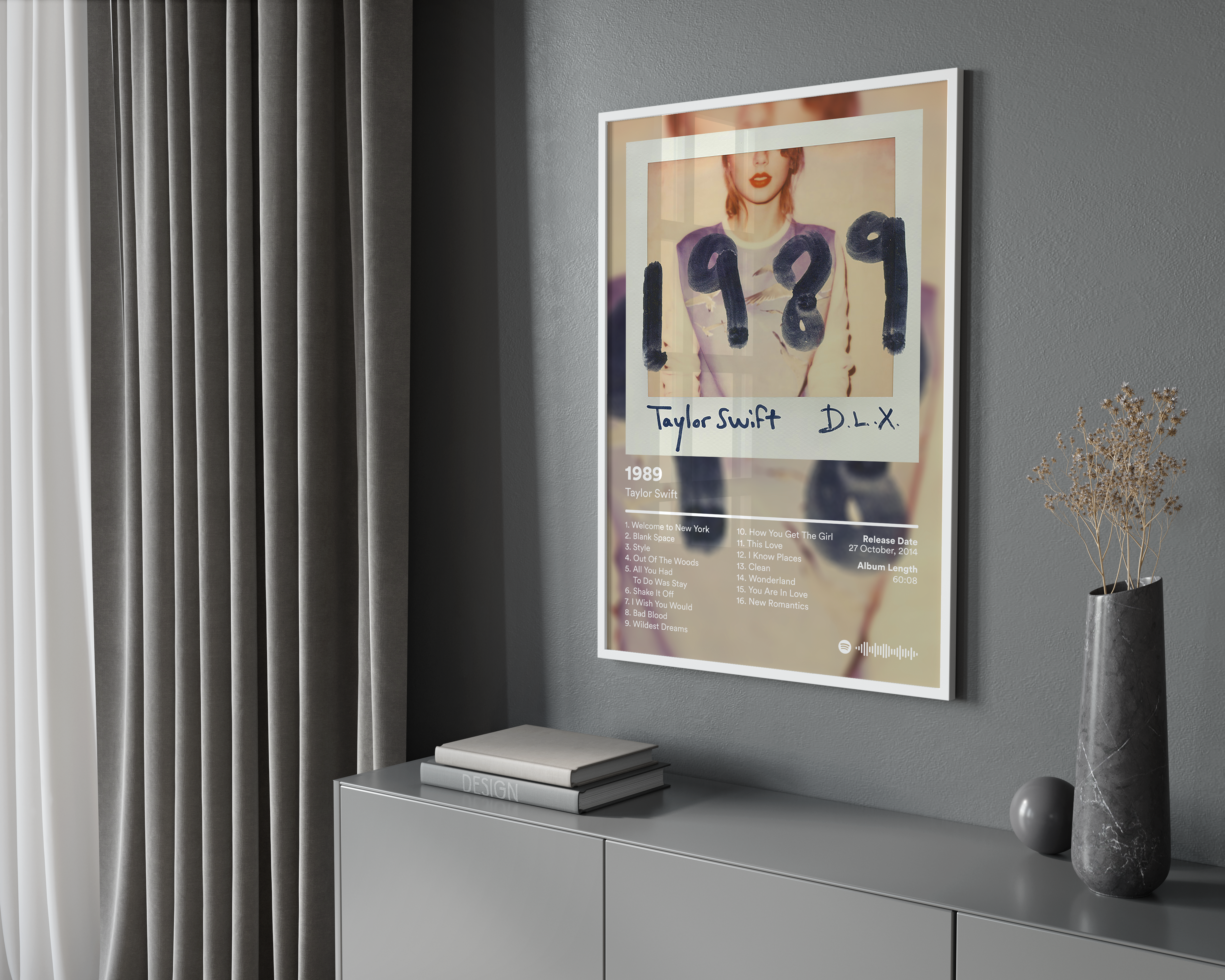 Taylor Swift 1989 Album poster wall art print room decor