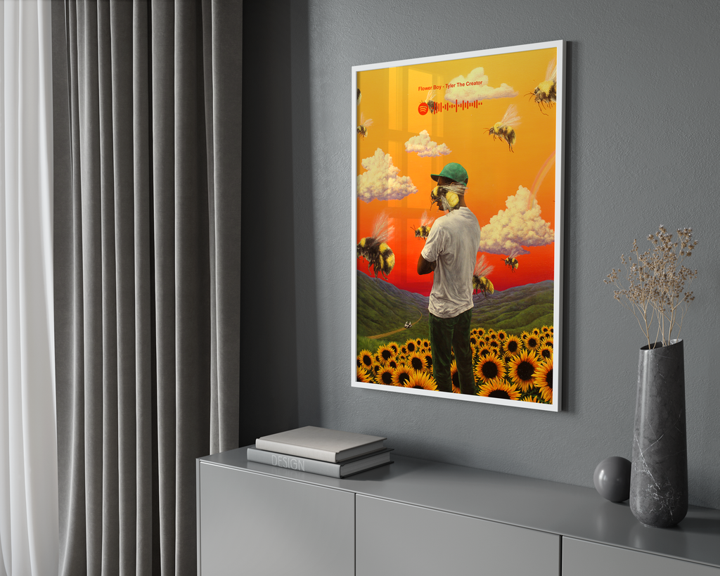 Tyler The Creator Flower Boy -Inspired  | Unframed Bedroom Wall Art album cover poster print wall art decor