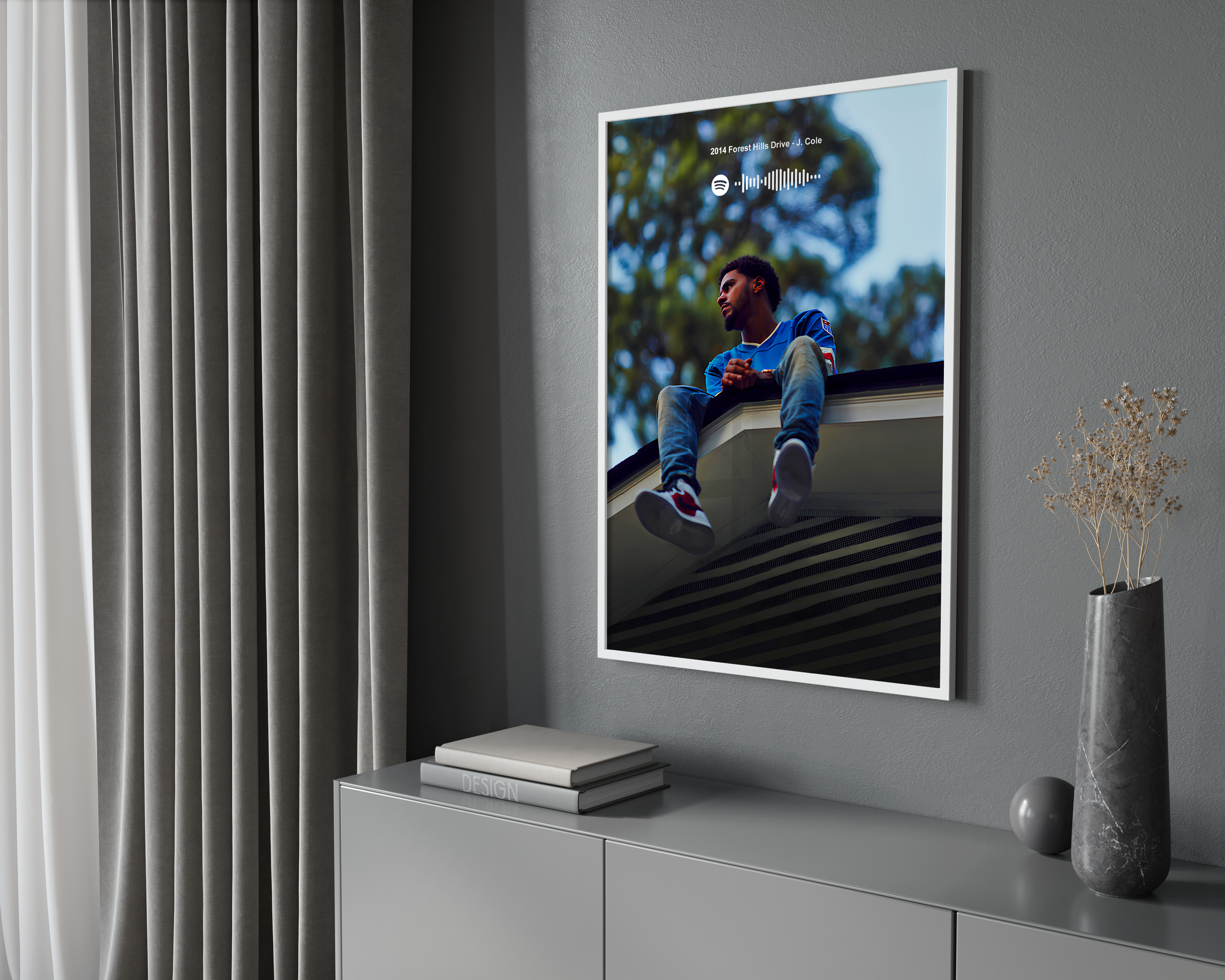 J. Cole 2014 Forest Hills Drive Spotify Poster poster wall art print room decor