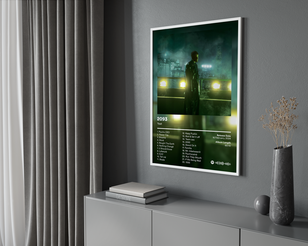 Yeat 2093 album cover poster print wall art decor