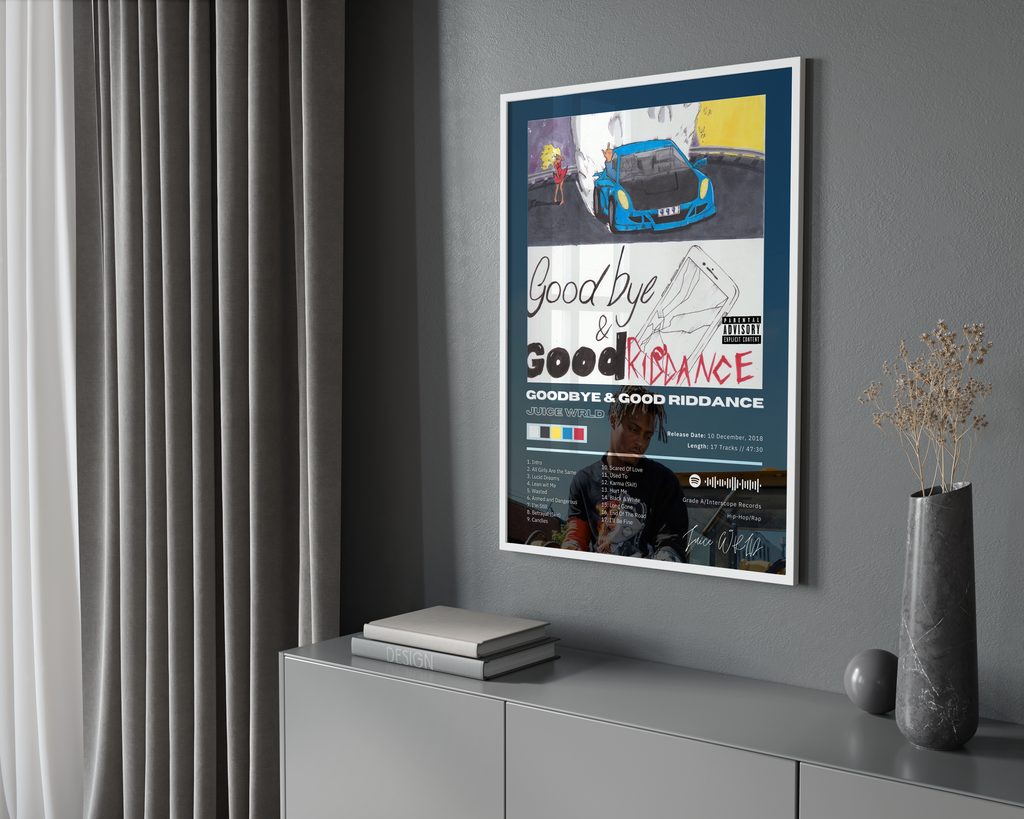 Juice WRLD Goodbye & Good Riddance album cover poster print wall art decor