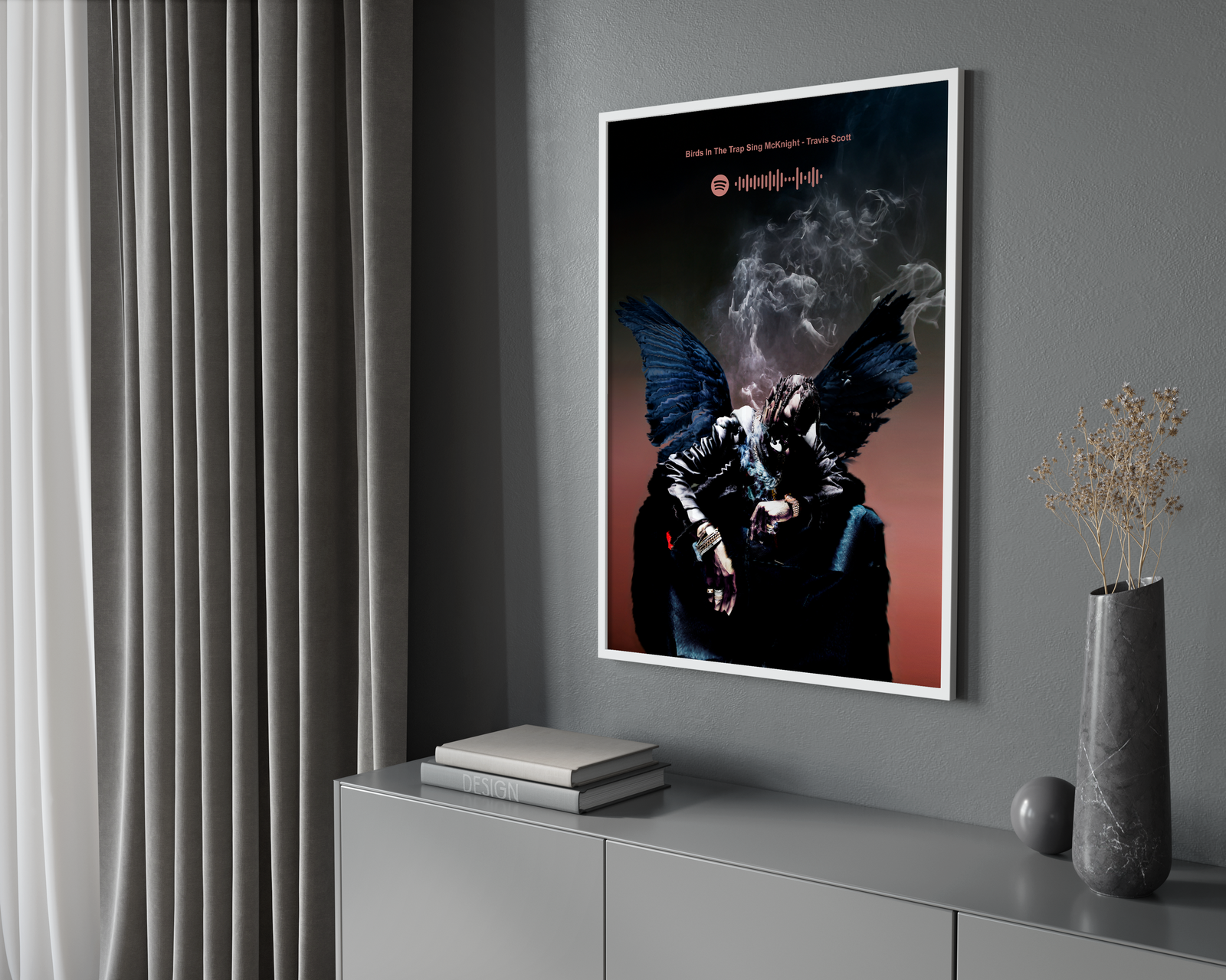 Travis Scott Birds in the Trap Sing McKnight  | Unframed Bedroom album cover poster print wall art decor