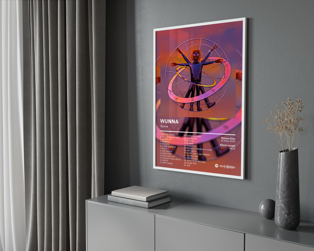 Gunna WUNNA album cover poster print wall art decor
