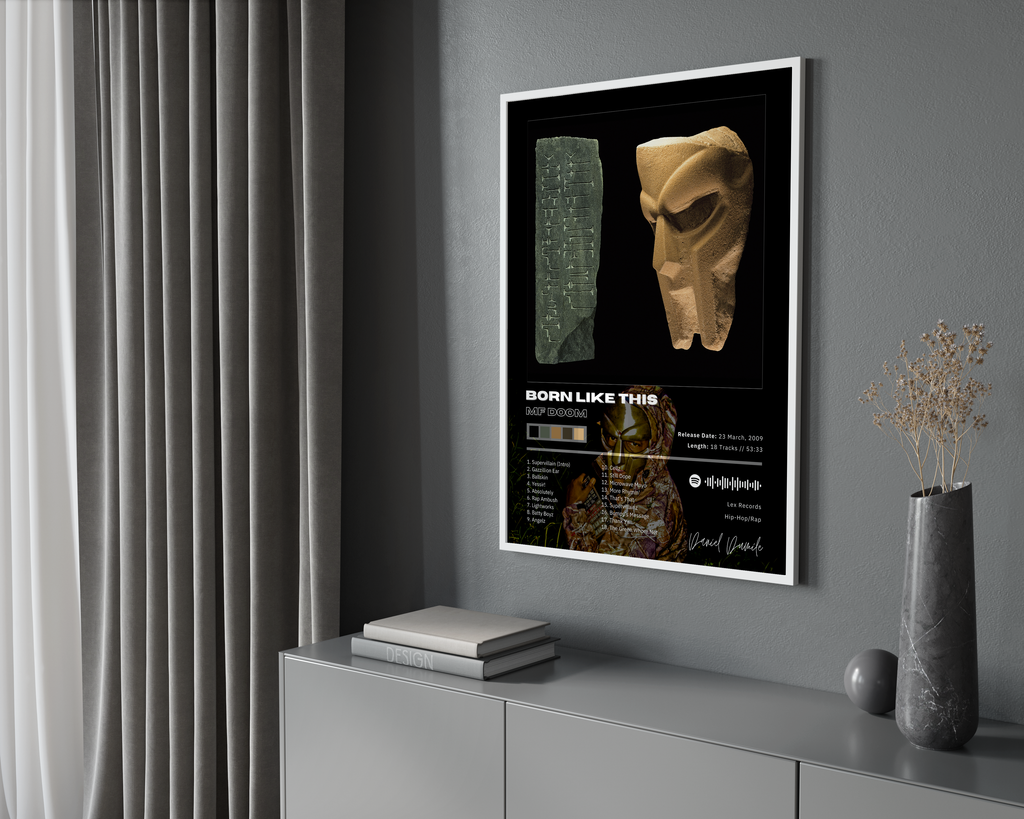 MF DOOM BORN LIKE THIS album cover poster print wall art decor