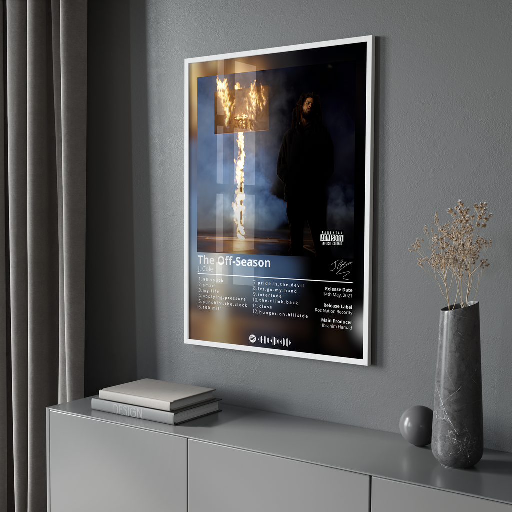 J. Cole The Off-Season album cover poster print wall art decor