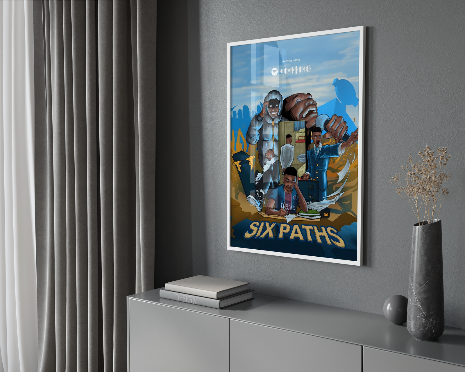 Dave Six Paths Spotify album cover poster print wall art decor