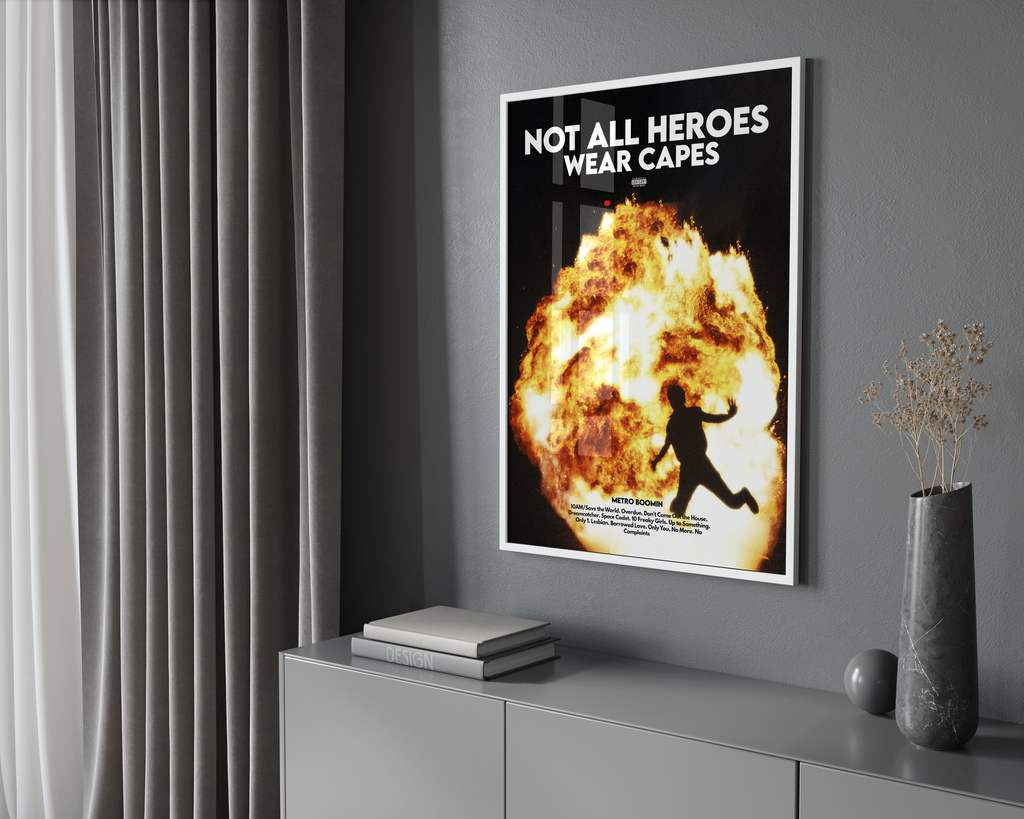 Metro Boomin Not All Heroes Wear Capes   | Unframed Bedroom Wall Art album cover poster print wall art decor