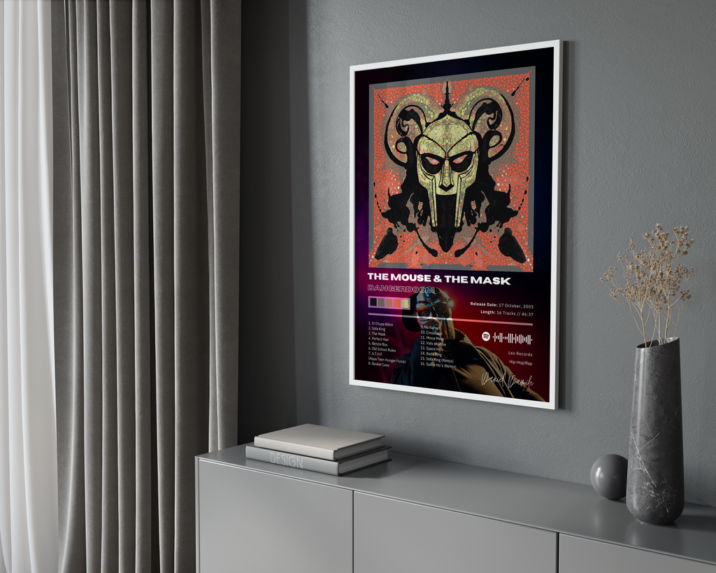 MF DOOM THE MOUSE & THE MASK album cover poster print wall art decor