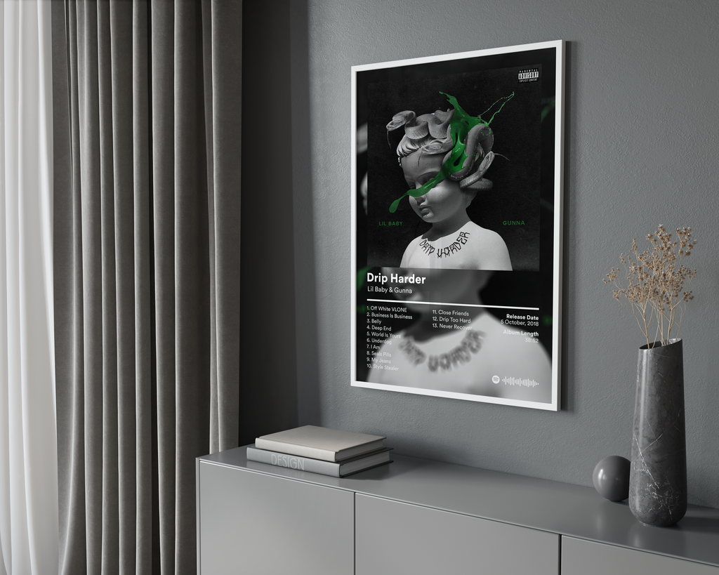 Gunna Drip Harder album cover poster print wall art decor