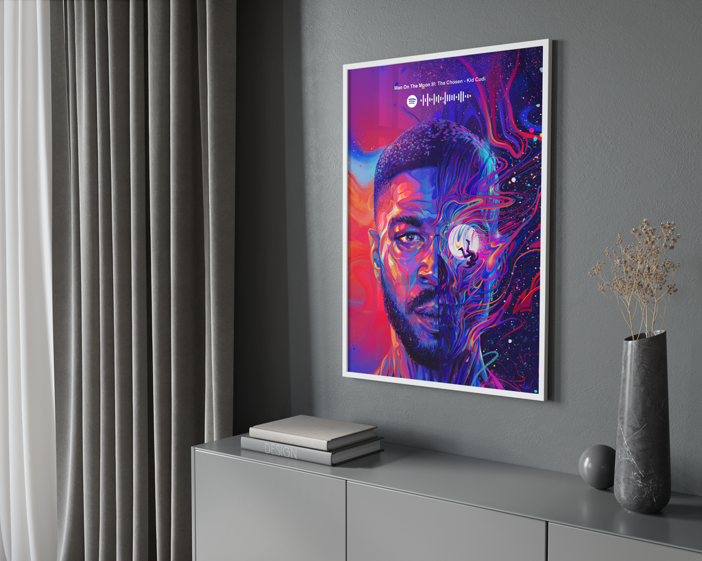 Kid Cudi Man On The Moon III Spotify album cover poster print wall art decor