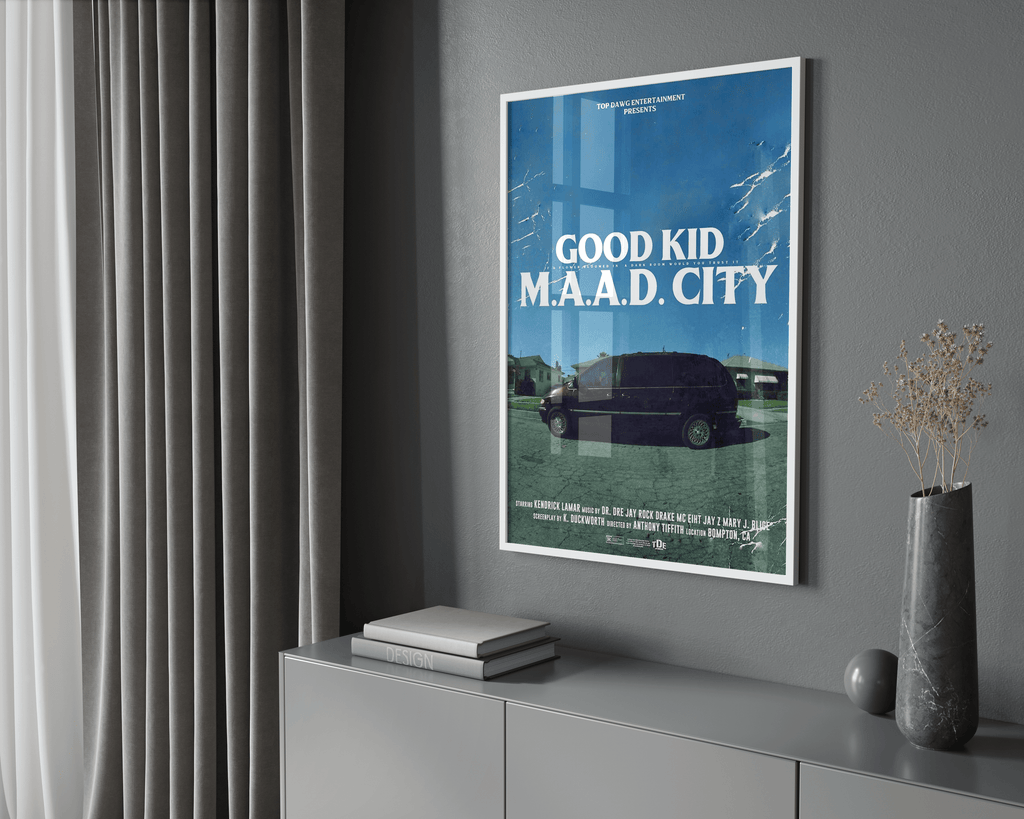 Kendrick Lamar Good Kid Maad City album cover poster print wall art decor