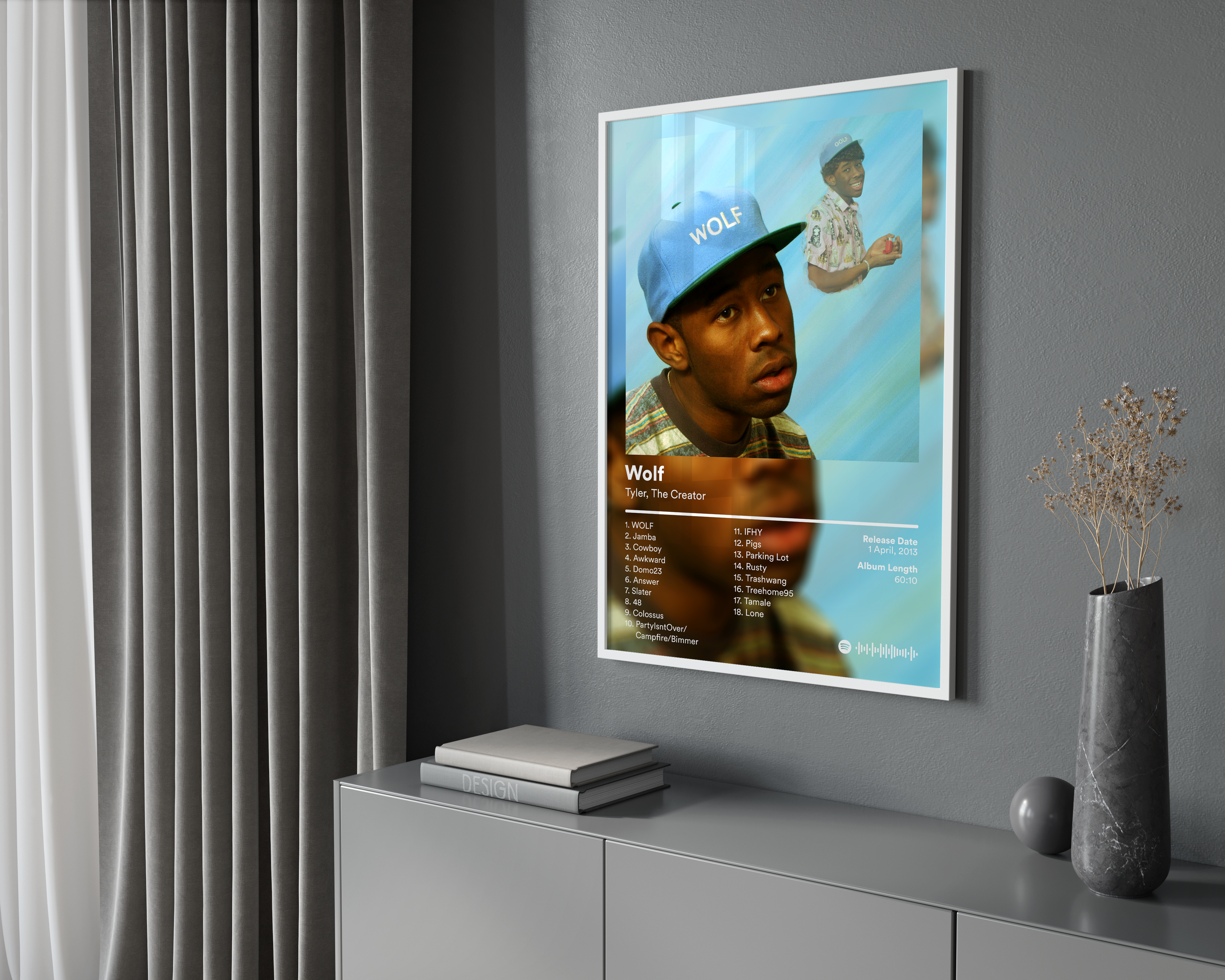 Tyler The Creator Wolf Album Poster poster wall art print room decor