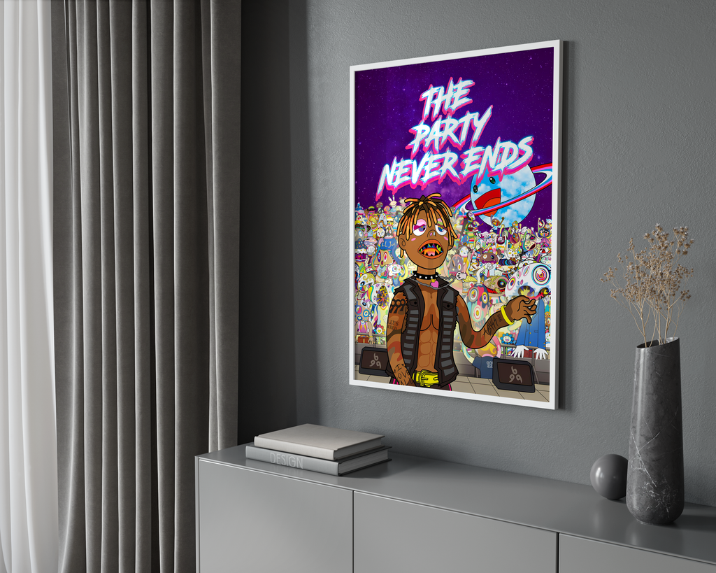Juice WRLD The Party Never Ends album cover poster print wall art decor