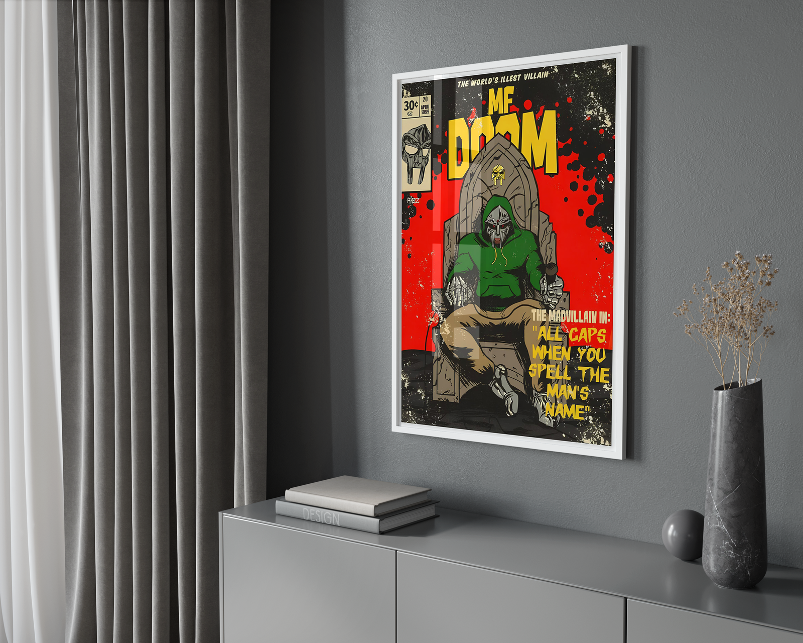 MF DOOM Mf Doom Comic album cover poster print wall art decor