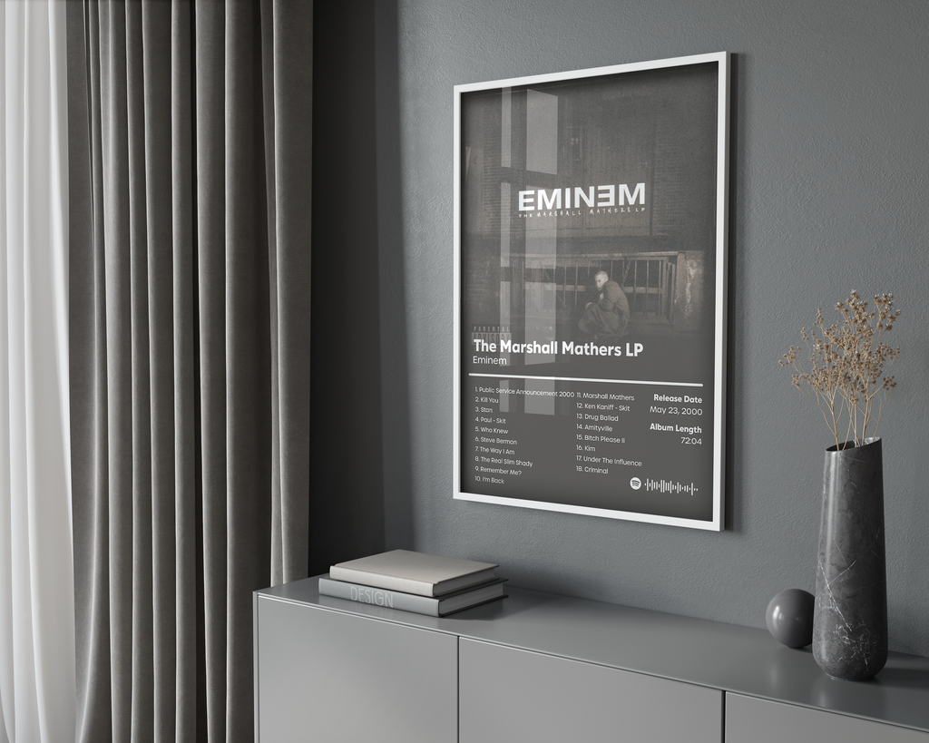 Eminem The Marshall Mathers LP album cover poster print wall art decor