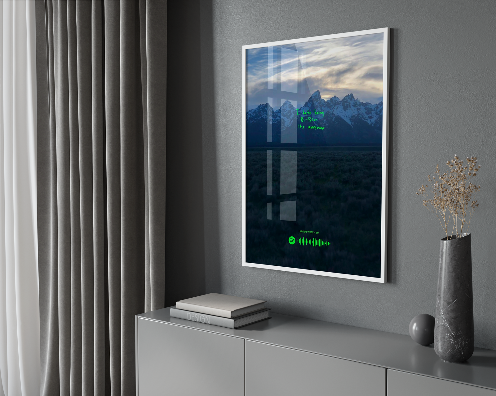 Kanye West Donda Performance  | Unframed Bedroom album cover poster print wall art decor