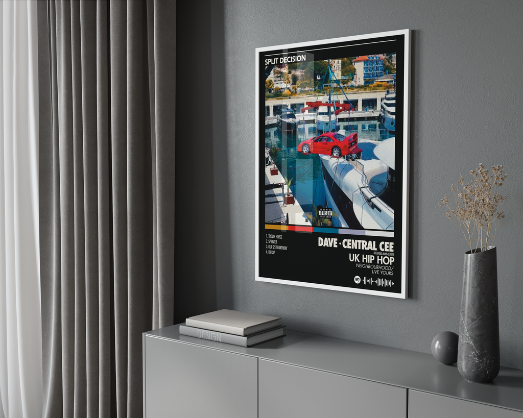 Central Cee Split Decision album cover poster print wall art decor