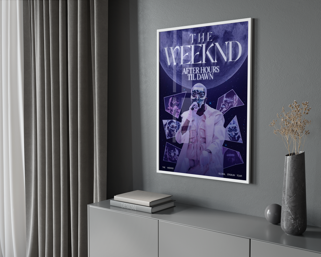 The Weeknd After Hours Til Dawn Moon  | Unframed Bedroom Wall Art album cover poster print wall art decor