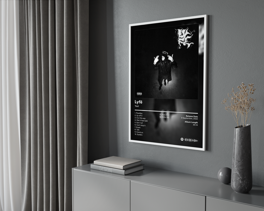 Yeat Lyf毛 album cover poster print wall art decor