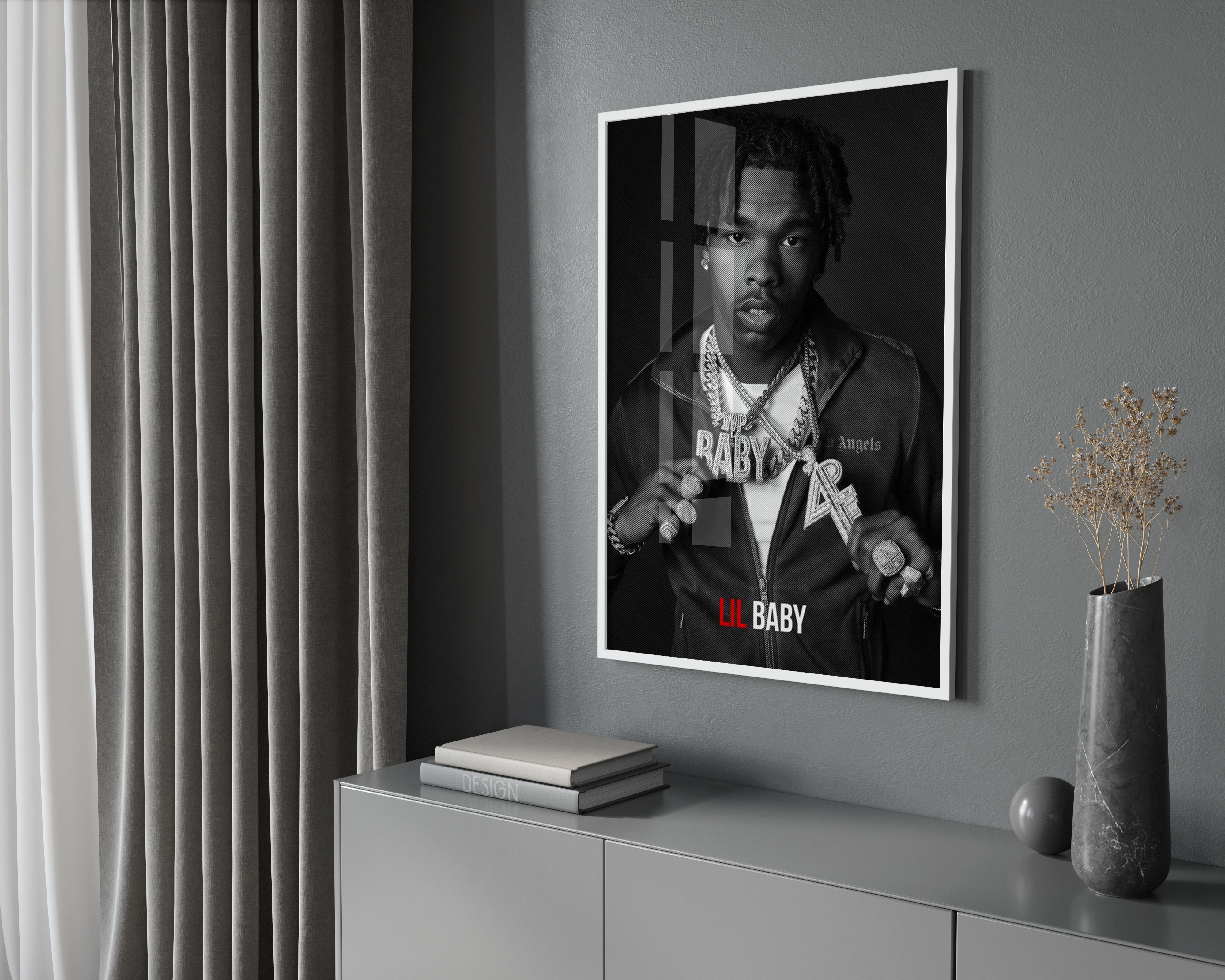 Lil Baby Focus poster wall art print room decor