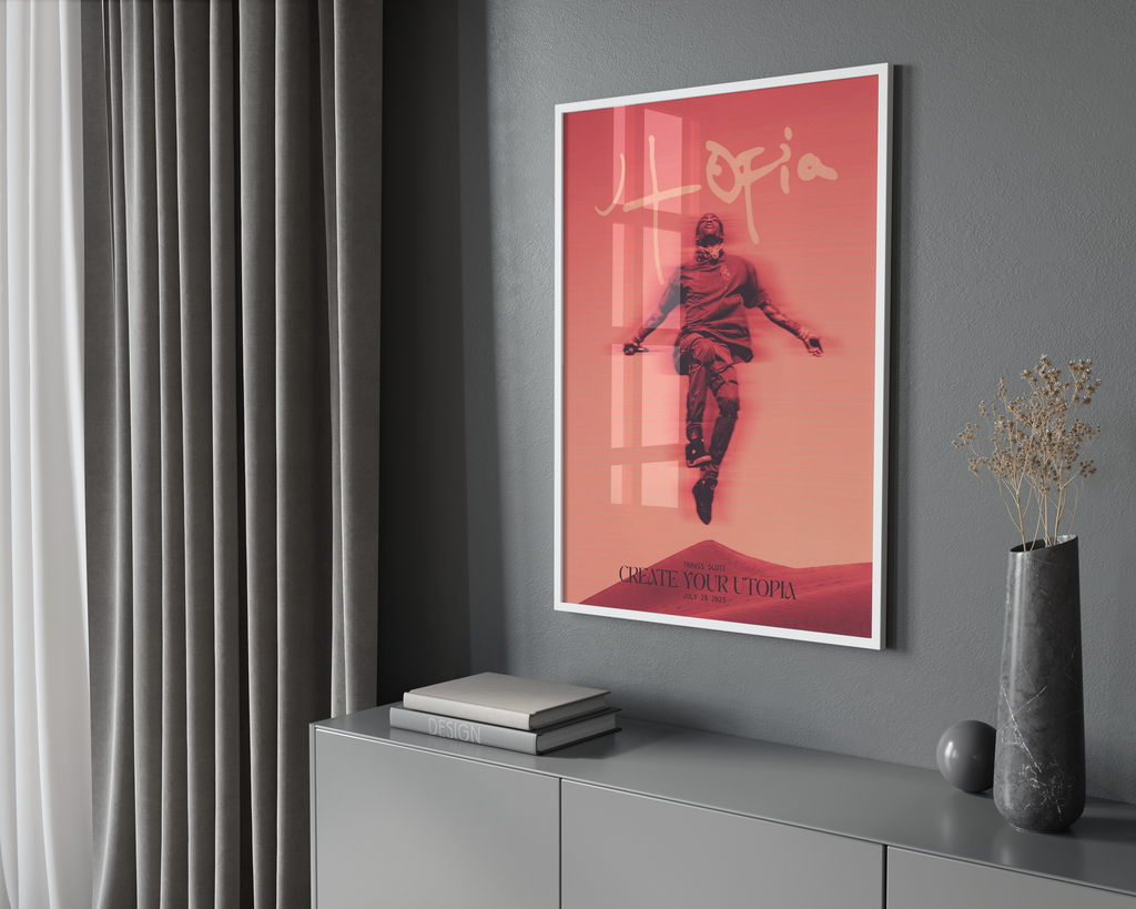 Travis Scott Utopia  | Unframed Bedroom Wall Art album cover poster print wall art decor