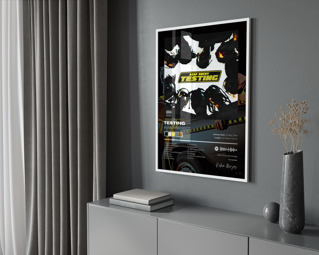 A$AP Rocky Testing album cover poster print wall art decor