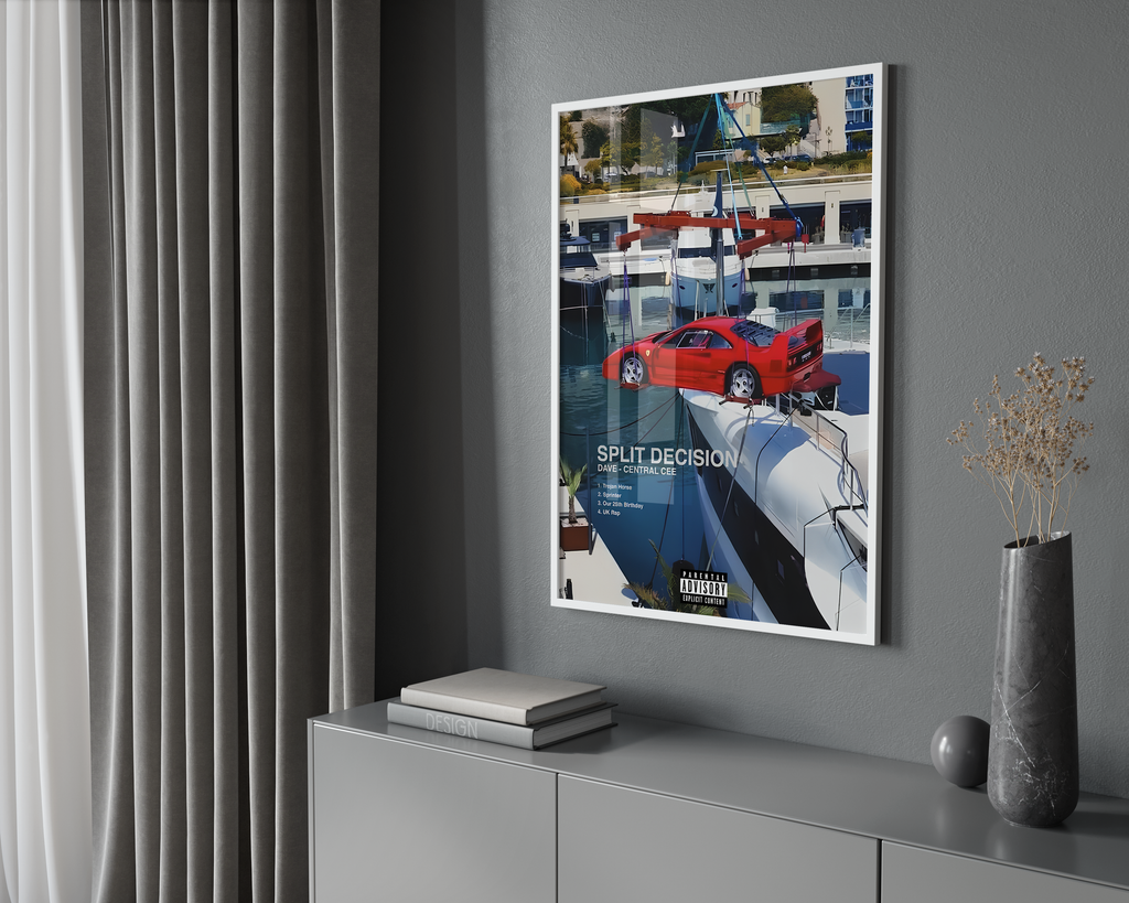 Central Cee Split Decision album cover poster print wall art decor
