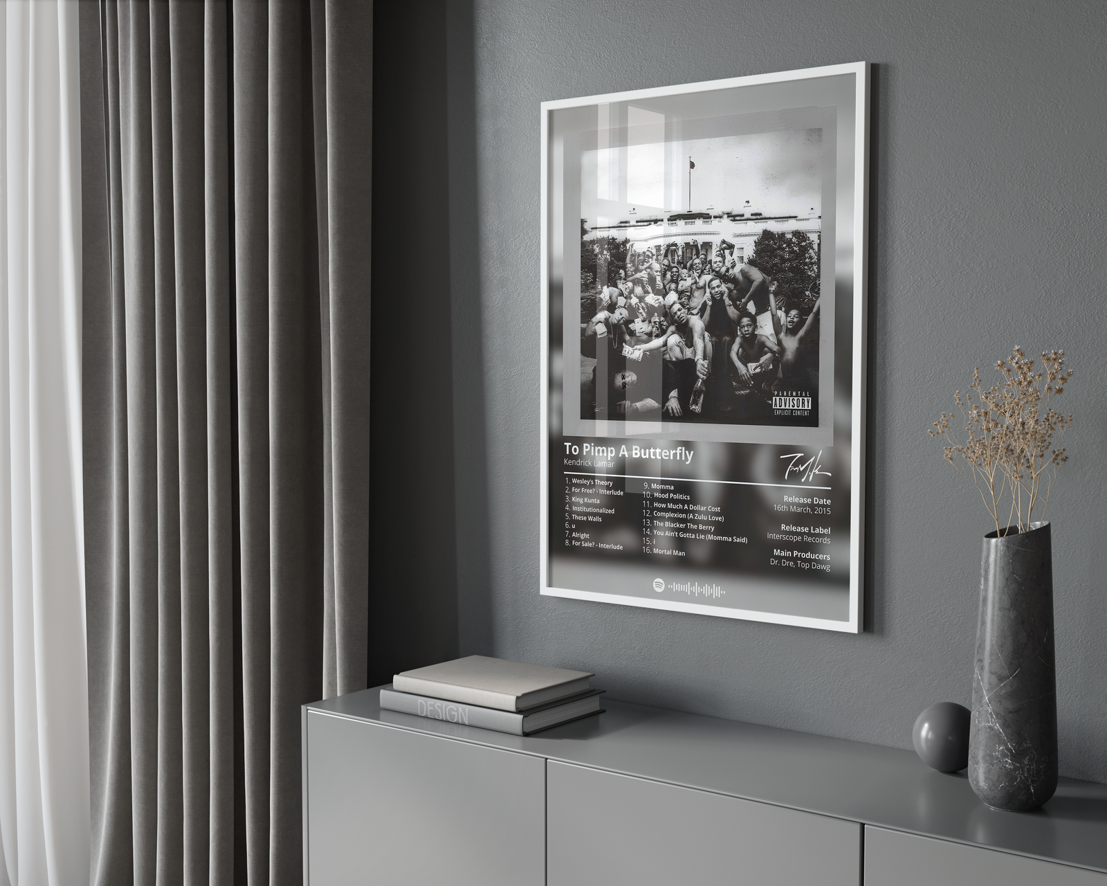 Kendrick Lamar - To Pimp A Butterfly album cover poster print wall art decor