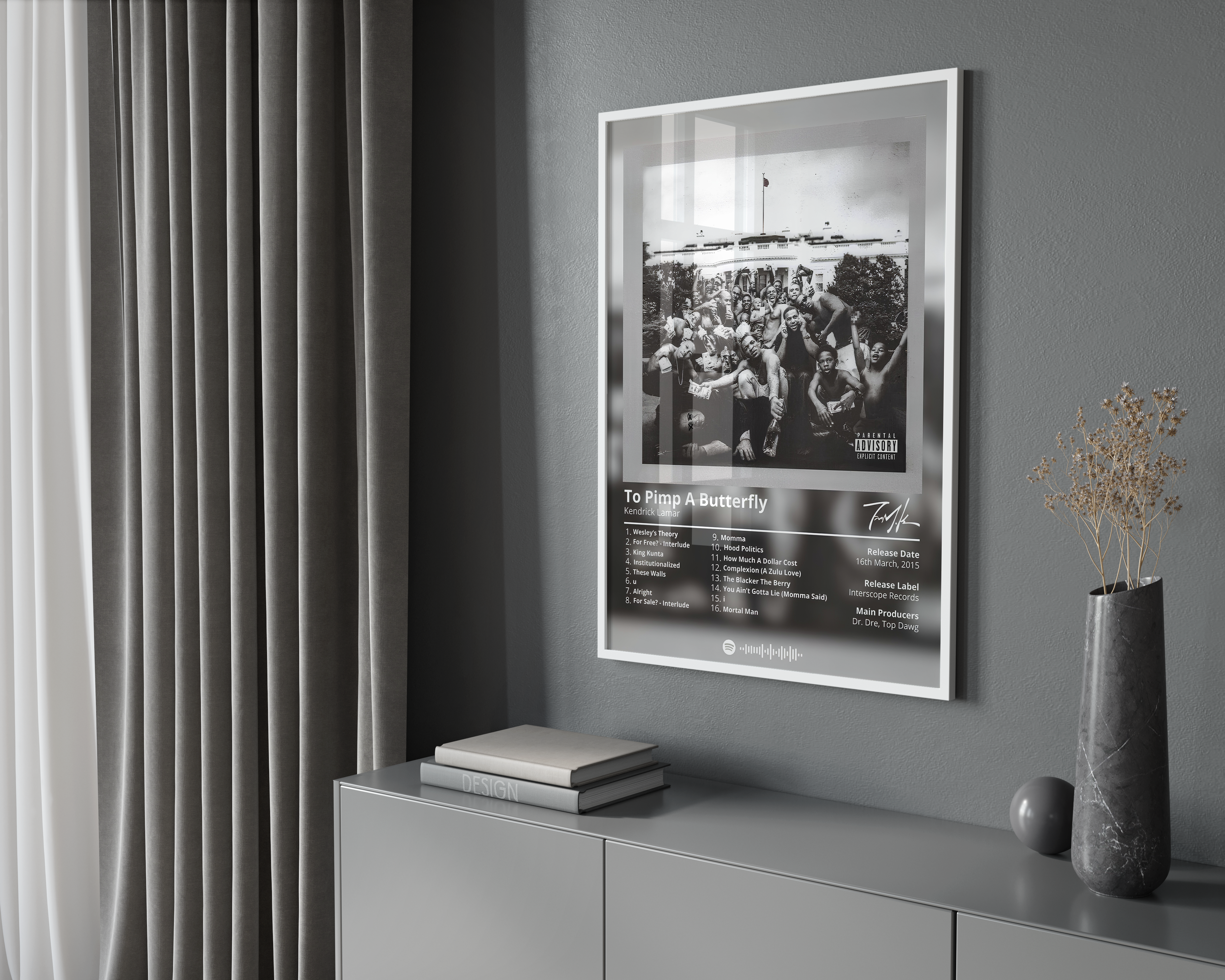 Kendrick Lamar - To Pimp A Butterfly Album Poster poster wall art print room decor