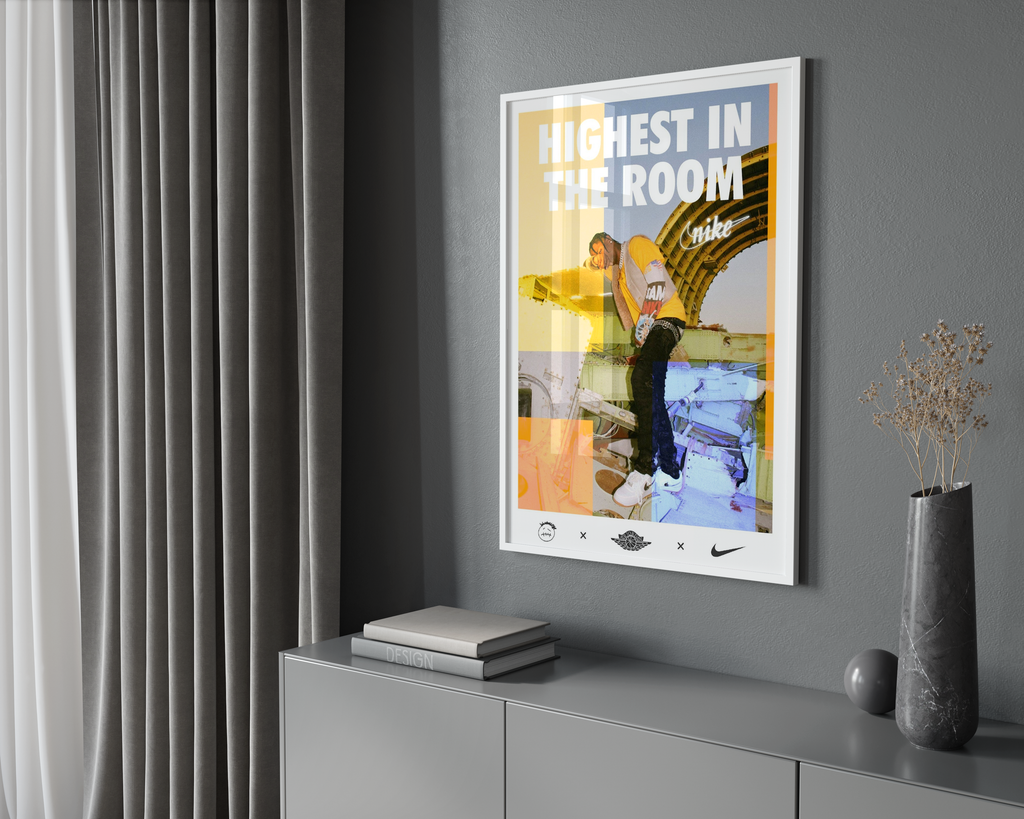Travis Scott Highest in the Room  | Unframed Hip Hop Wall Art album cover poster print wall art decor