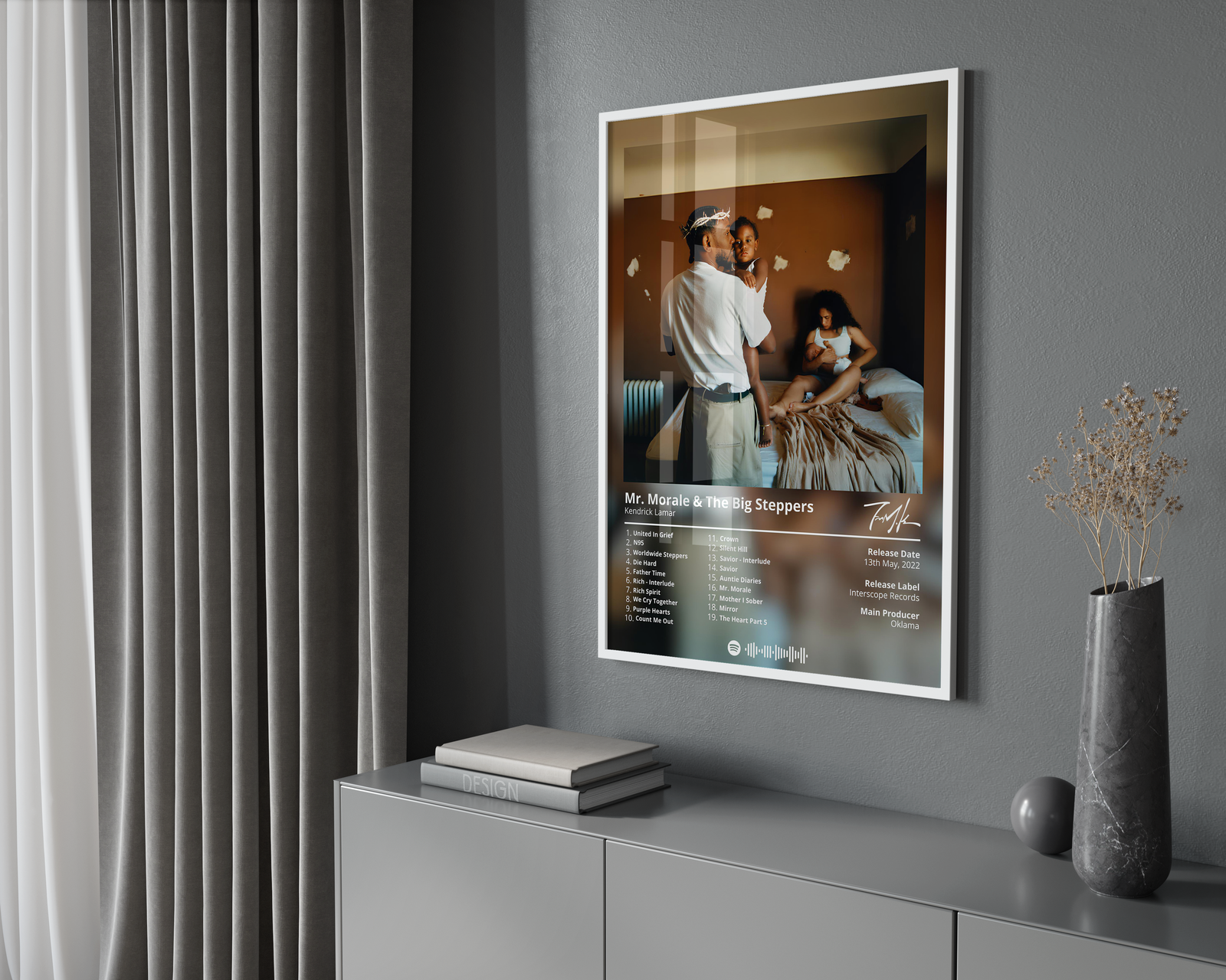 Kendrick Lamar - Mr. Morale & The Big Steppers album cover poster print wall art decor