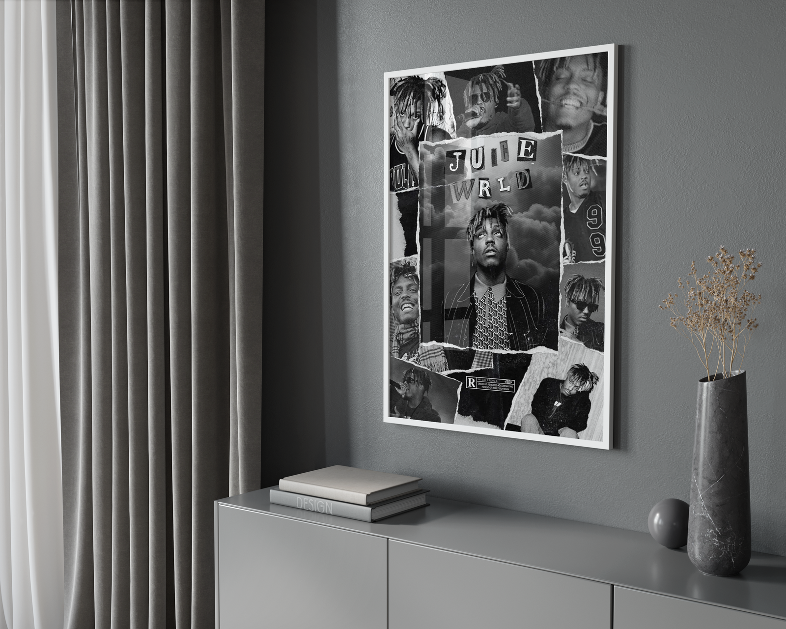 Juice WRLD Montage album cover poster print wall art decor