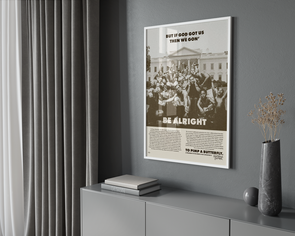 Kendrick Lamar We Gon Be Alright album cover poster print wall art decor