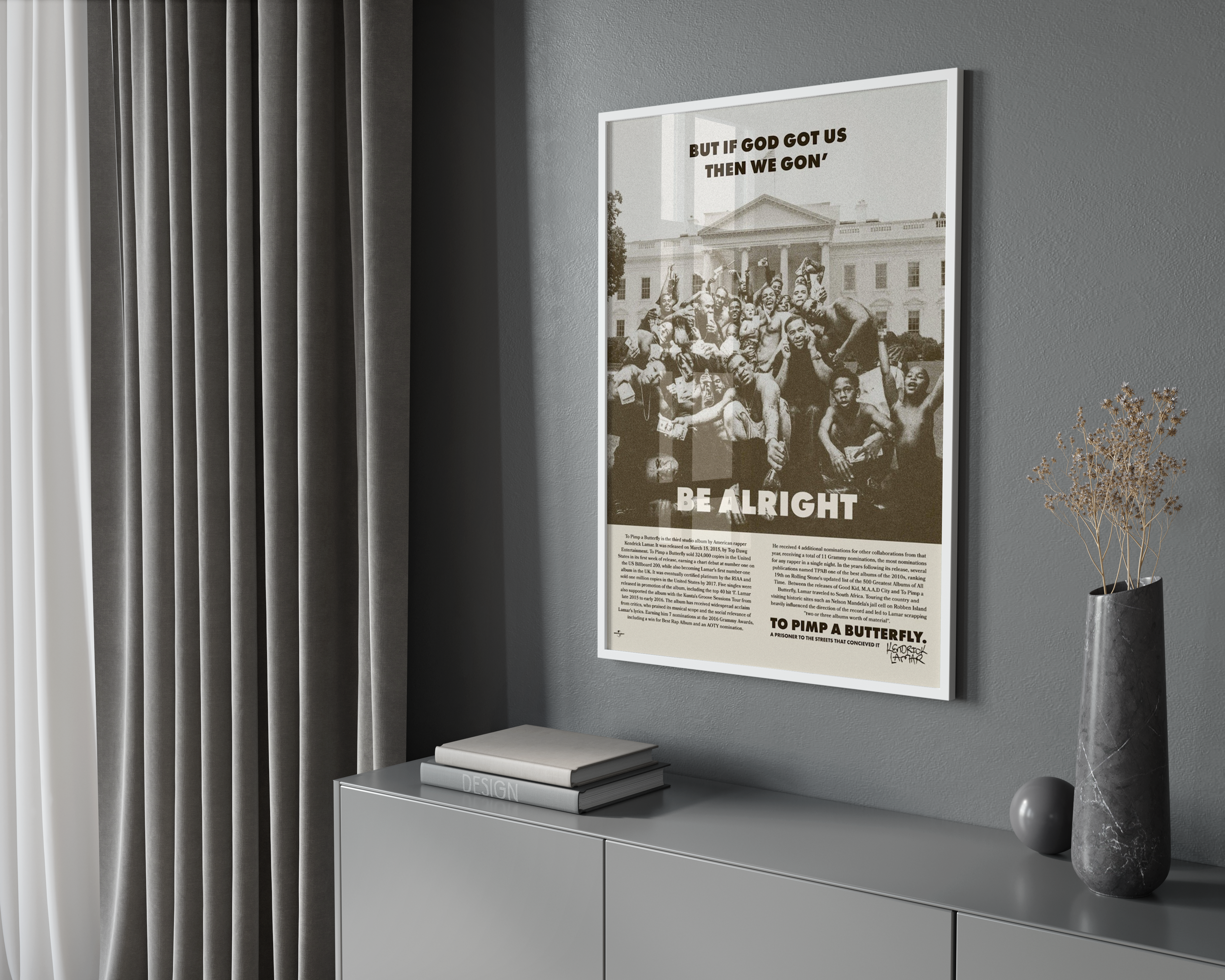 Kendrick Lamar We Gon Be Alright Poster poster wall art print room decor