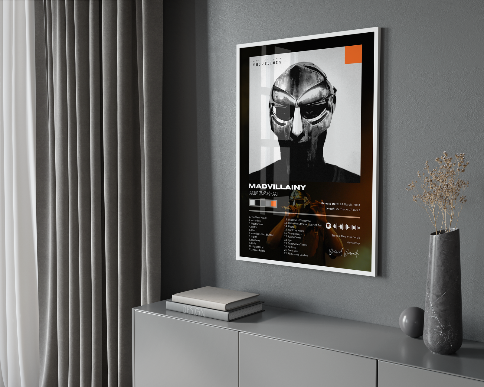 MF DOOM Madvillainy album cover poster print wall art decor