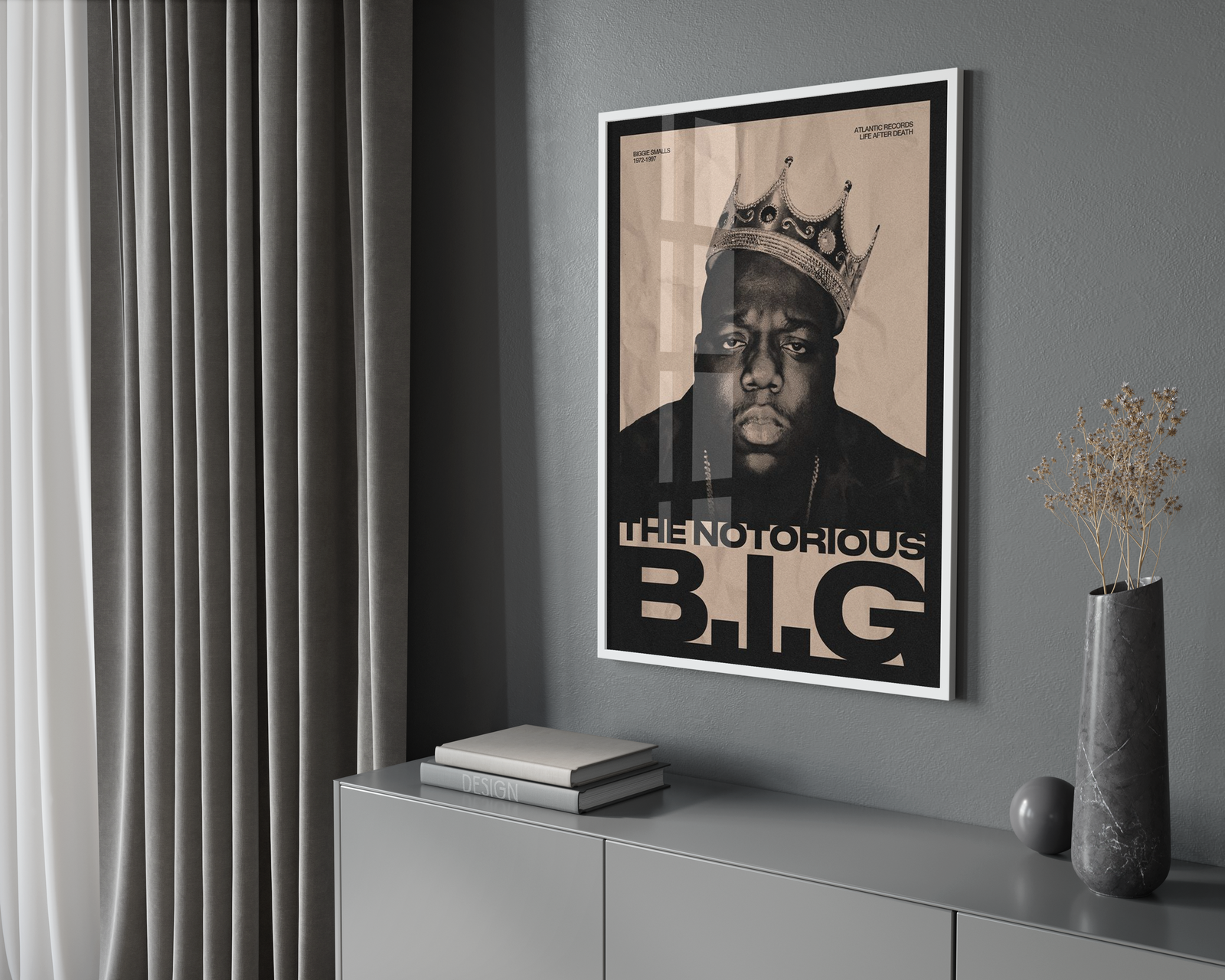 The Notorious B.I.G. Life After Death 25th Anniversary | Unframed Bedroom album cover poster print wall art decor