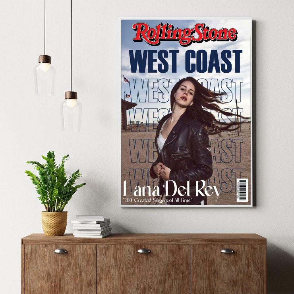 Lana Del Rey West Coast Magazine-Style  | Unframed Bedroom Wall Art album cover poster print wall art decor