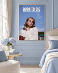 Lana Del Rey Born To Die Album Cover Wall Art Poster | Vintage Music Decor for Fans poster wall art print room decor