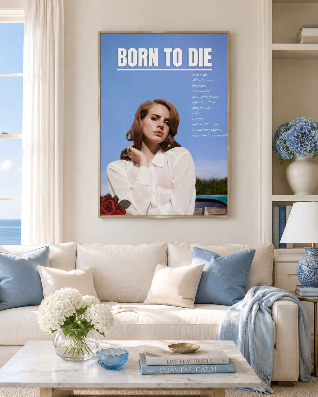 Lana Del Rey Born To Die  Cover Wall Art  | Vintage Music Decor for Fans album cover poster print wall art decor