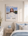 Lana Del Rey Born To Die Wall Art | Album Tracklist & Spotify Code Canvas Poster for Music Fans poster wall art print room decor