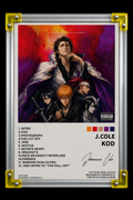 J. Cole KOD Soul Reaper Anime Mashup Poster album cover wall art print