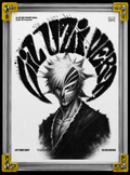 Lil Uzi Vert anime wall art with Ichigo Kurosaki Bleach concept visual poster print