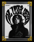 Lil Uzi Vert anime wall art with Itachi Uchiha Naruto concept visual poster print